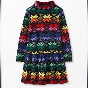 Hanna Andersson Long Sleeve Turtleneck Dress, size 6-7, EUC